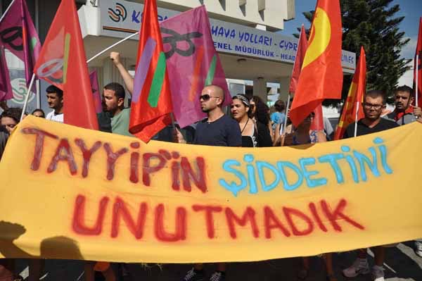 Polis Genel Müdürlüğü önünde basın açıklaması yapıyoruz.