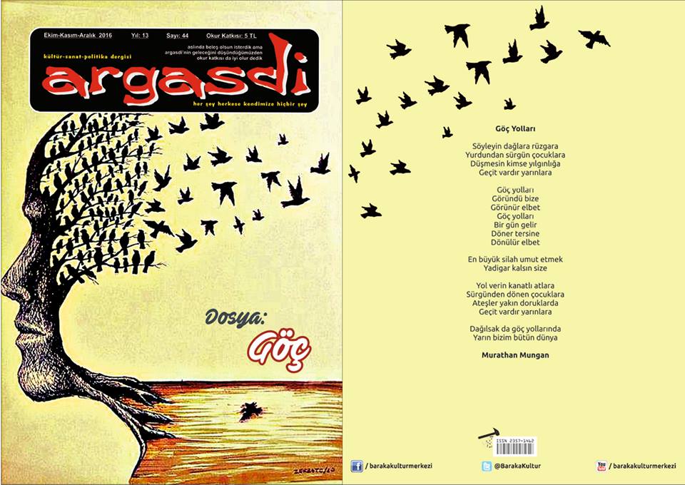 “ARGASDİ”NİN 44. SAYISI “GÖÇ” DOSYA KONUSU İLE BAYİLERDE