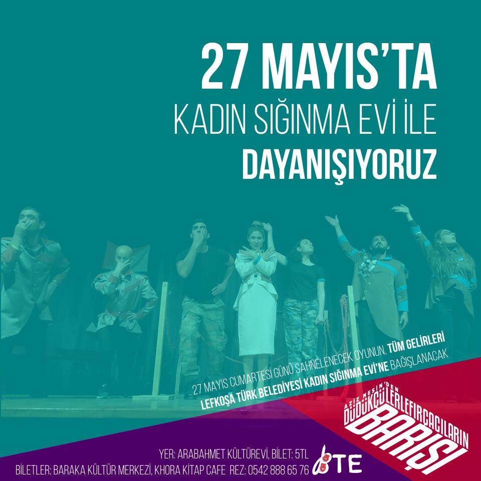 Baraka Tiyatro Ekibi, Kadın Sığınma Evi İçin Sahneye Çıkacak