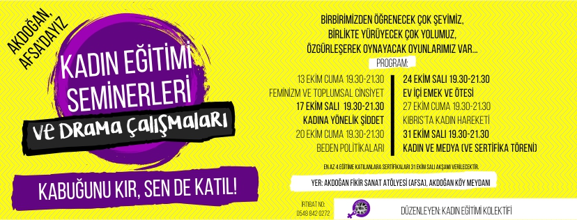 KADIN EĞİTİMİ KOLEKETİFİ AKDOĞAN’DA SEMİNER VE DRAMA ÇALIŞMALARI DÜZENLİYOR