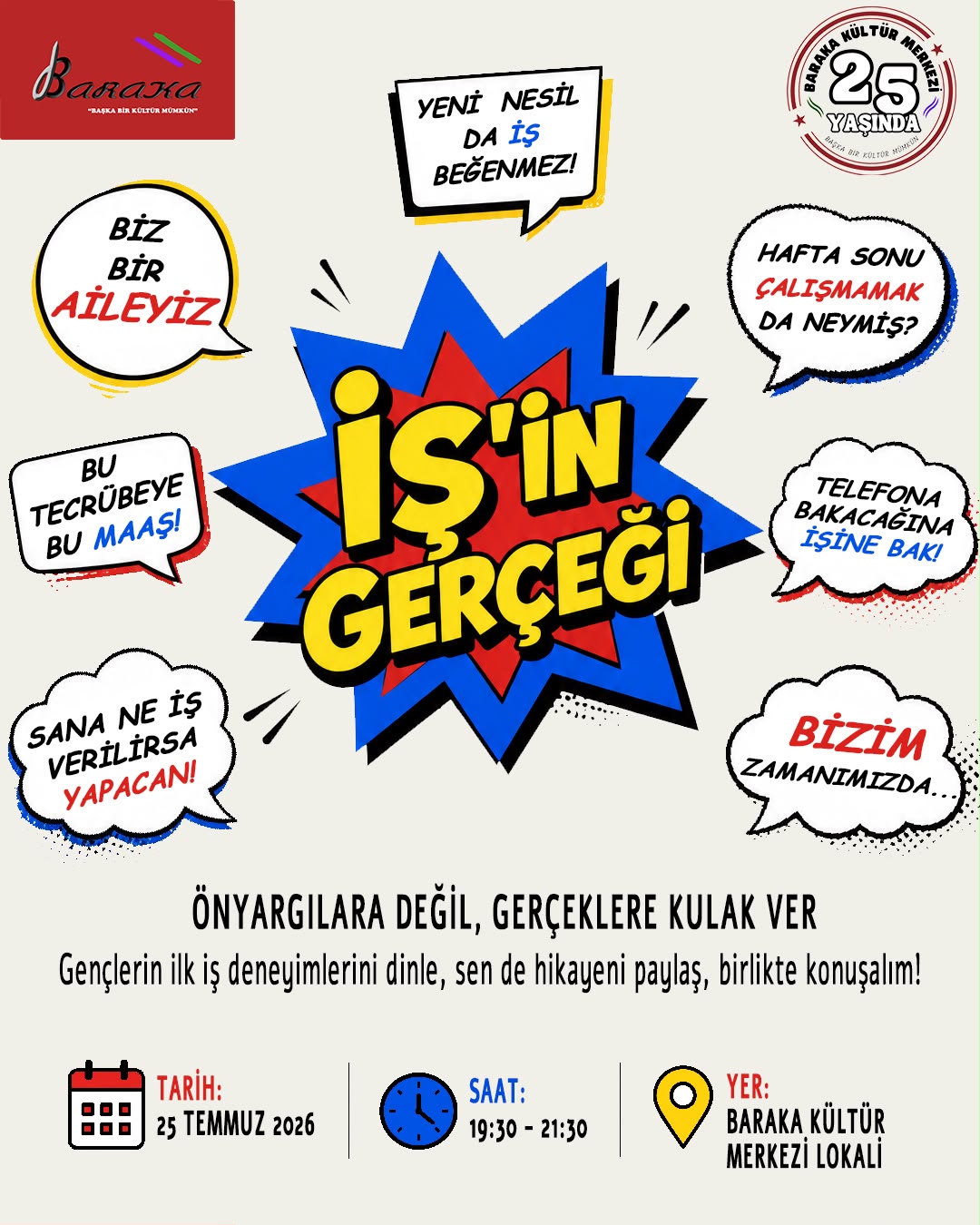 Gençler “İş’in Gerçeği”ni Masaya Yatırıyor